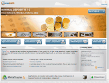 Tablet Screenshot of forexcent.com